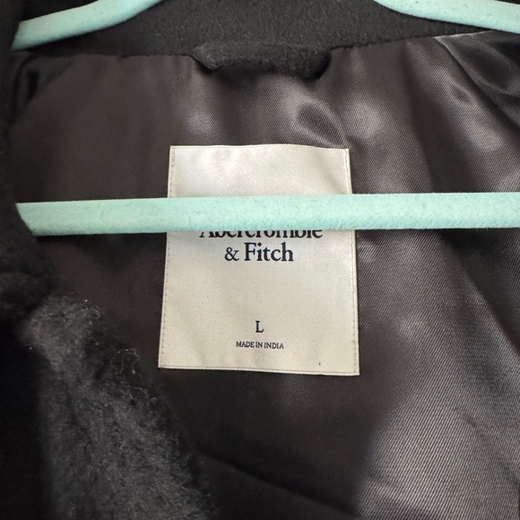 Abercrombie & Fitch | Wool-Blend Utility Shirt Jacket | Black | Size L | NWOT - Picture 2 of 4